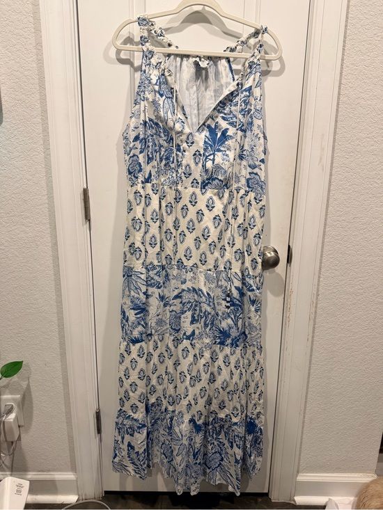 Calypso St. Barth Dresses & Skirts - Calypso St. Barth Blue and White Floral Maxi Dress